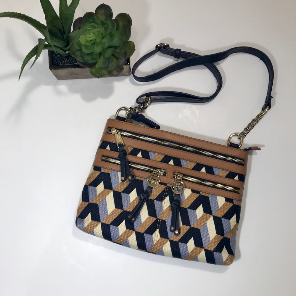 SPARTINA 449 Bateau Bleu Zipper Hipster Purse